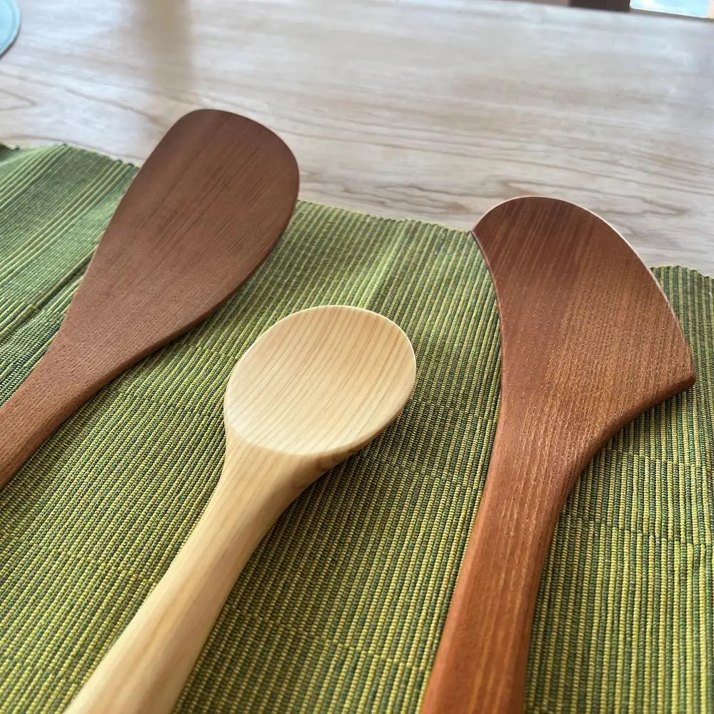 【ゆふいん・アトリエとき】＜左利き用＞調理器具（ヘラ・ターナー・しゃもじ）3点セット