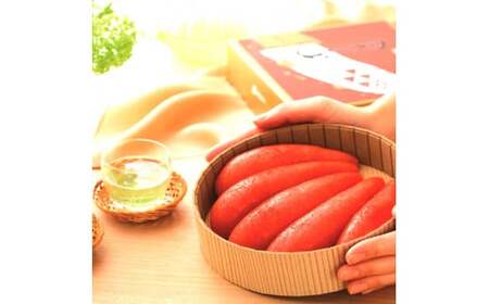 かねふく＜無着色＞樽入り 辛子明太子 450g×1箱