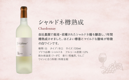 シャルドネ樽熟成 白ワイン 720ml ワイン わいん 国産ワイン 日本ワイン ギフト プレゼント 山梨 甲斐市 F-38