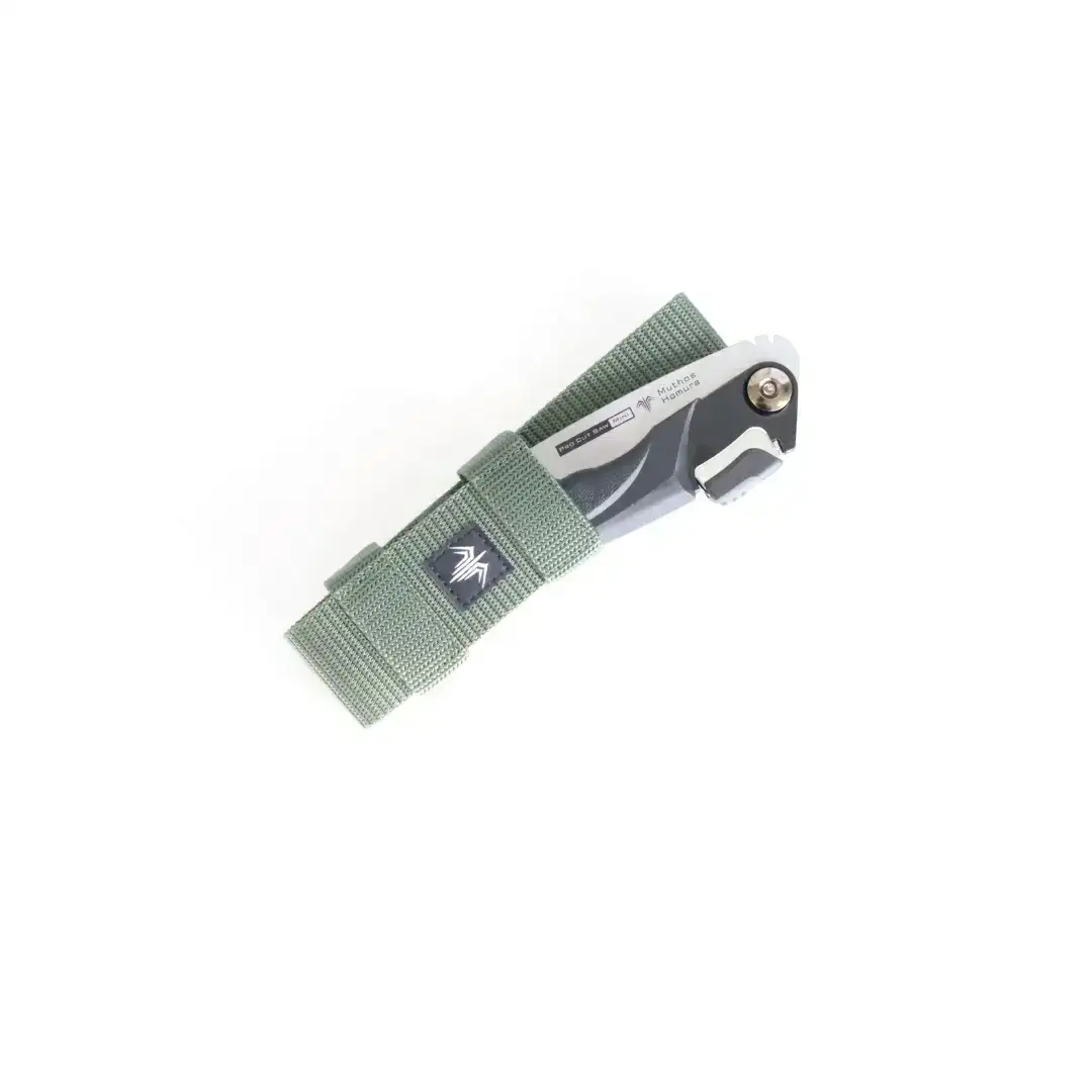 Pro Cut Saw Mini(ノコギリ) 125mm Khaki-Green Collection ケース付 のこぎり 鋸 アウトドア用品 キャンプ用品 カーキ  [Muthos Homura] 【010S451】
