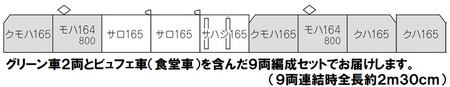【HOゲージ】懐かしの急行「アルプス」（動力付き）0055-005-S05