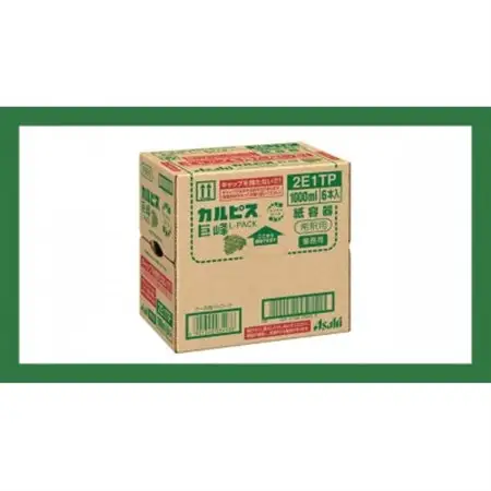 「カルピス(R)巨峰 Lパック」 紙容器 1000ml×6本_飲料・ドリンク  ジュース _【1487356】