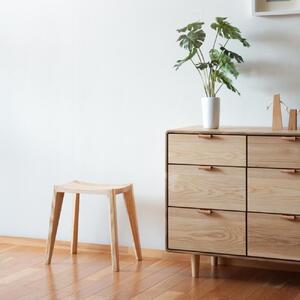 旭川家具 WOWの【WEDGE STOOL（スツール）】　エゾアッシュ_03204