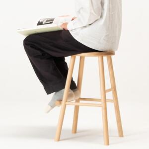 旭川家具 WOWの【log（スツール）】カラー：グリーン_03210
