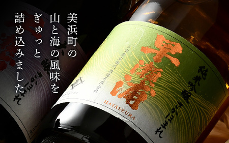入手困難【早瀬浦】純米吟醸 さかほまれ 720ml × 2本 セット【日本酒 地酒 福井 美浜 早瀬 フルーティ 男酒 硬水 ミネラル 希少 ご褒美 家飲み】[m16-b032]