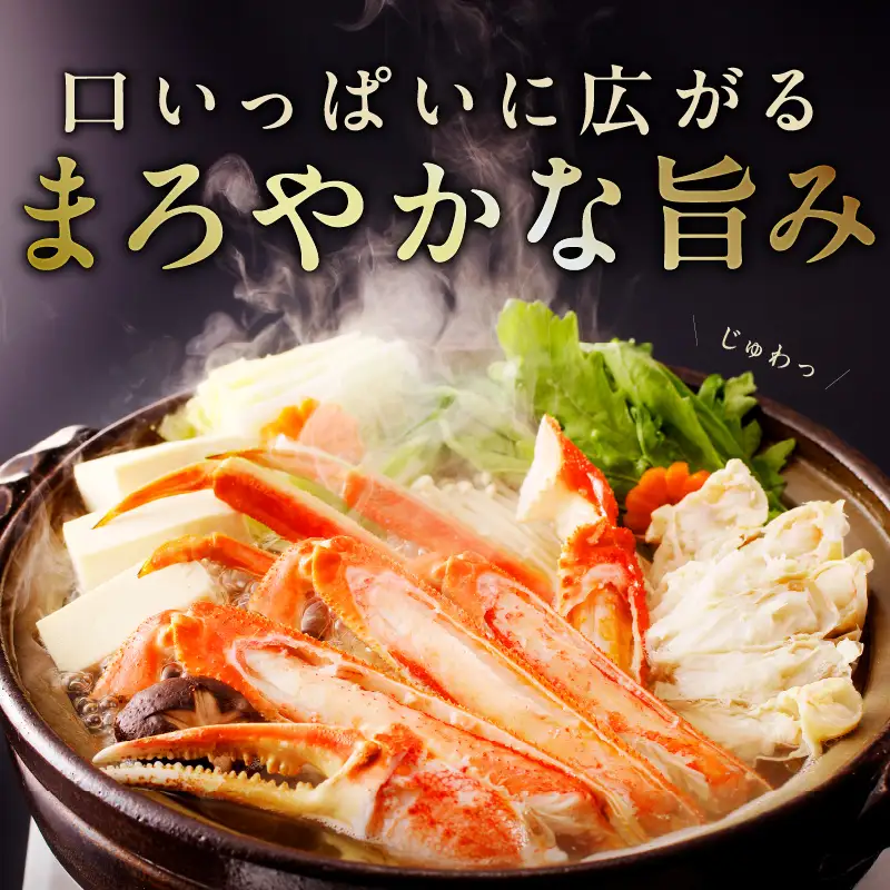 生ずわい蟹 2kg 5Lサイズ 4肩前後 昆布仕立て
