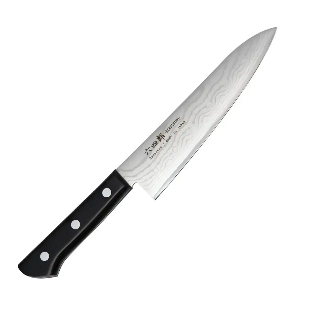 牛刀包丁 180mm 37層ダマスカス 燕三条 職人製 包丁 牛刀 キッチン用品 刃物 調理器具 調理用品 [六四郎]【025S047】