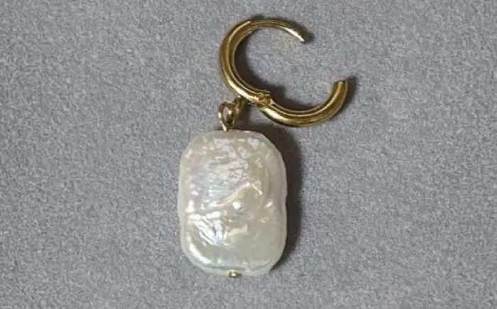 ピアス 淡水パールのフープピアス BLAW006