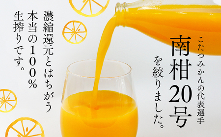 みかんジュース 本物の100％みかんジュース 1,000ml × 12本 木田柑橘農園 H048-185003