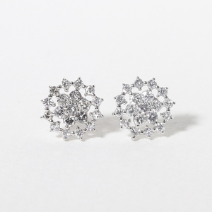 プラチナフラワーダイヤモンドピアス 0.40ct  PT900 プラチナ ピアス ダイヤモンド ダイヤ0.20ct×2 カラット 天然 ダイヤモンド プラチナ900 ジュエリー アクセサリー プラチナ レディース ファッション 宝飾 ジュエリー アクセサリー 山梨県 甲斐市 BQ-71