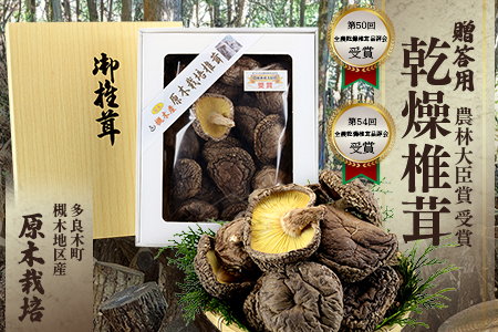 【母の日ギフト】農林水産大臣賞 大葉厚肉 乾燥椎茸 205g 026-0025-m