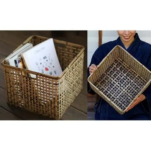 【 虎竹 】 虎竹バスケット