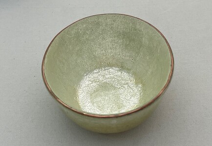 [受注生産] 小サイズ [秋・稔りの金色]総銀張七宝[酒杯] / 赤羽七宝舎 酒器 信州 長野県 諏訪市 諏訪 [87-02AU]