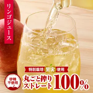 【鈴木果樹園】 やまがた リンゴジュース1L×3本　特別栽培果実使用【配送不可：沖縄・離島】 025-020