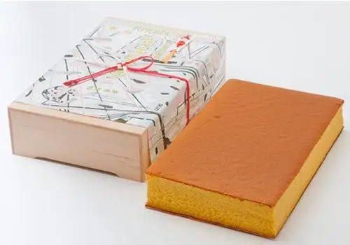 【越後家多齢堂】 カステイラ木箱入 22×36cm
