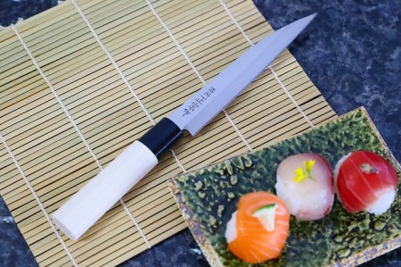 H5-65 濃州正宗作 和包丁 鯵切型 140mm 片刃 右利き用