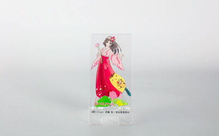 「あいさいちゃん」グッズ スタンド ステッカー 缶バッジ[AEAW001]