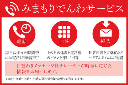 郵便局のみまもりサービス「みまもりでんわサービス（携帯電話）」(12カ月)