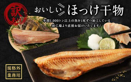 【2ヶ月定期便】【訳あり規格外】 業務用 ほっけ干物 1.9kg