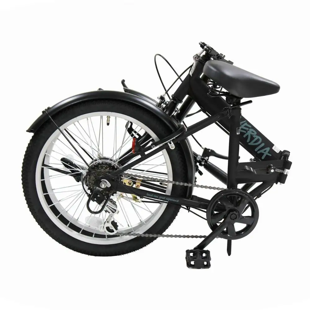 VERDIA 20インチ Black 送料無料 全国配送離島含│自転車 完成品 組み立て不要 折りたたみ自転車 武田産業