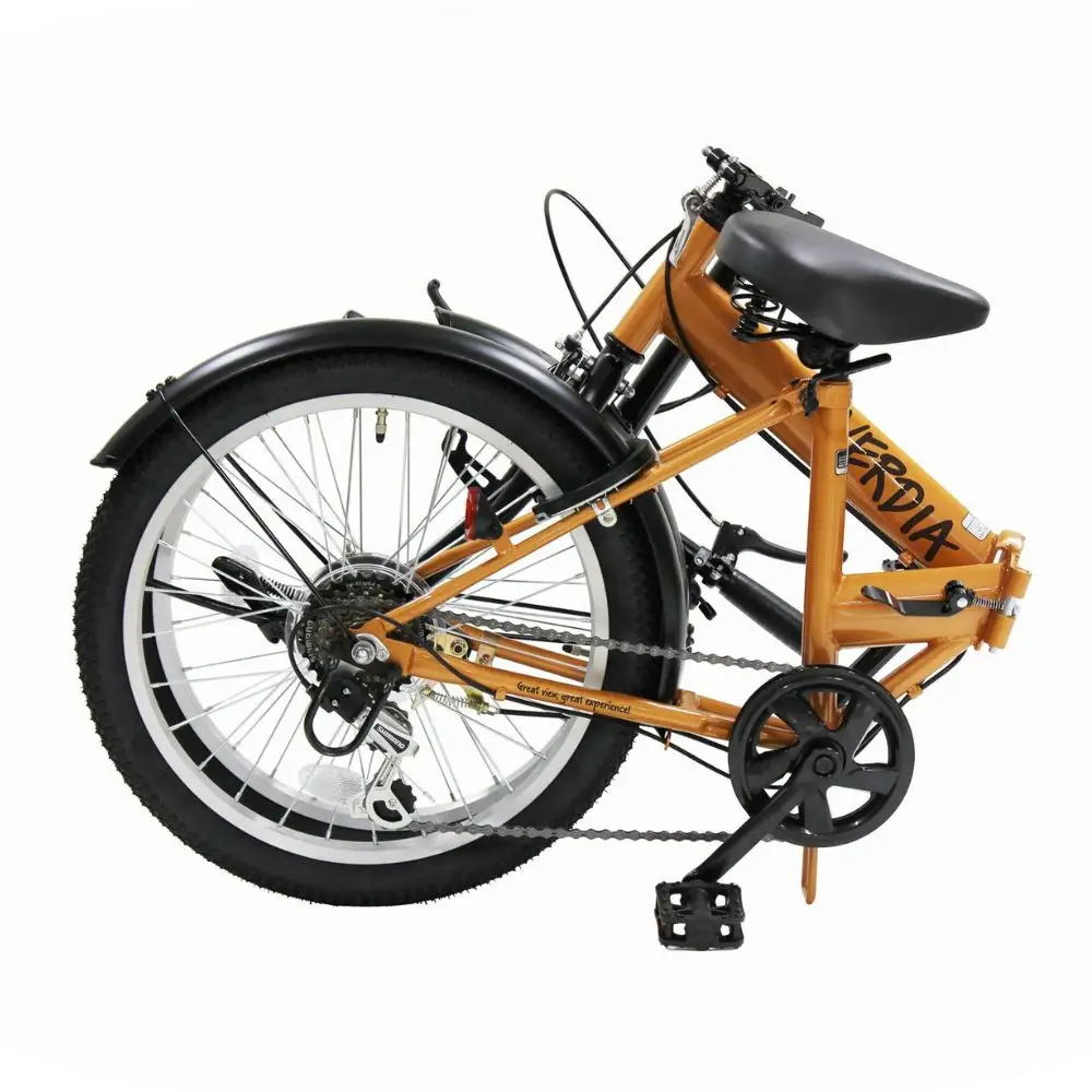 VERDIA 20インチ Orange 送料無料 全国配送離島含│自転車 完成品 組み立て不要 折りたたみ自転車 武田産業