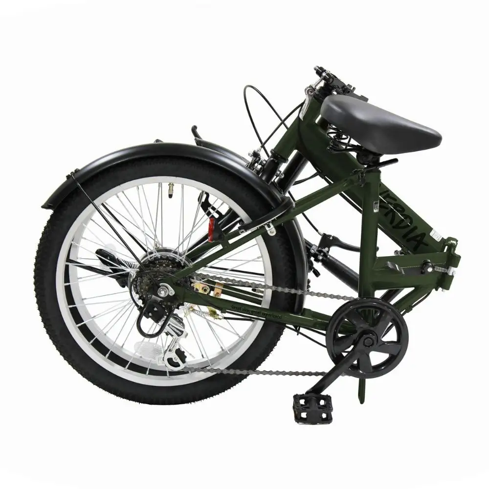 VERDIA 20インチ Green 送料無料 全国配送離島含│自転車 完成品 組み立て不要 折りたたみ自転車 武田産業