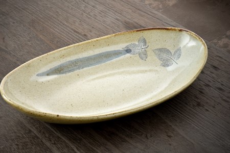 焼物 皿 真葉手 楕円鉢 大 1枚 焼物