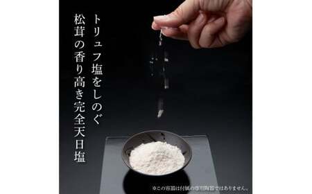 田野屋塩二郎謹製 国産松茸塩 40g 専用陶器付き 完全天日塩