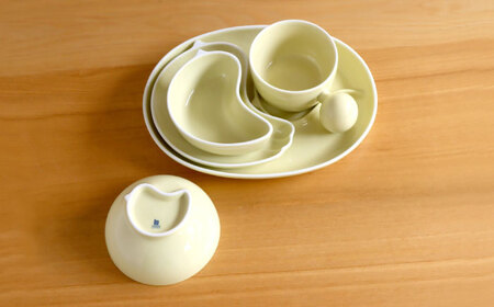 【白山陶器】【PiPi】お子様用食器 イエロー 5点セット【波佐見焼】[TA197]