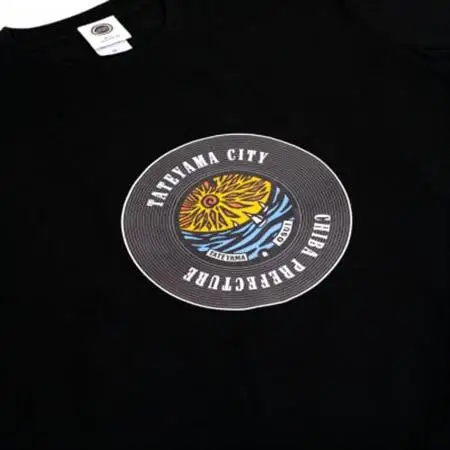 館山市 マンホールTシャツ 黒 Lサイズ【1489874】