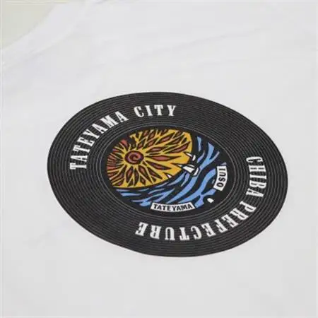 バックプリント 館山市 マンホールTシャツ 白 Sサイズ【1489877】