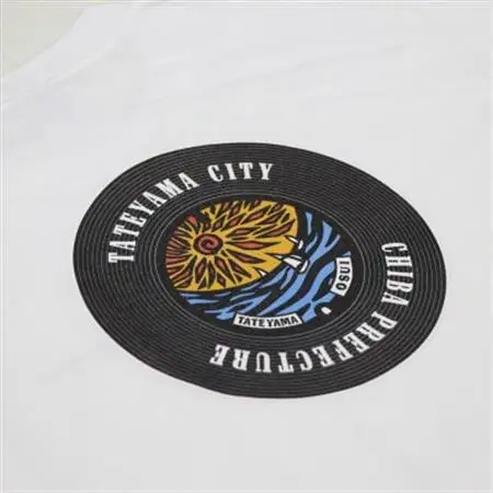 バックプリント 館山市 マンホールTシャツ 白 XLサイズ【1489882】