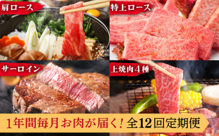 【全12回定期便】異なる調理法でお肉楽しむ 長崎和牛 食べ比べ セット 総計約8.4kg【株式会社 OGAWA】[QBI008]