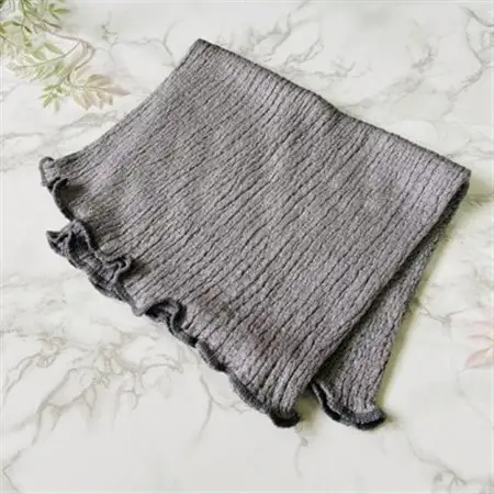 和歌山県産プレミアムシルク腹巻き　シルバーグレー_装飾品・工芸品  服飾小物 _【1117237】