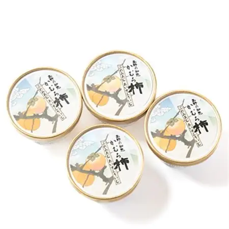 高野の知恵かむろ柿　プレミアムアイスクリーム80ml×4個_菓子・スイーツ アイス・ジェラート  _【配送不可地域：離島】【1490424】