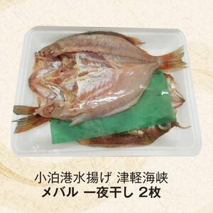 小泊港水揚げ 津軽海峡 メバル 一夜干し 2枚 【卓立水産】 F6N-017
