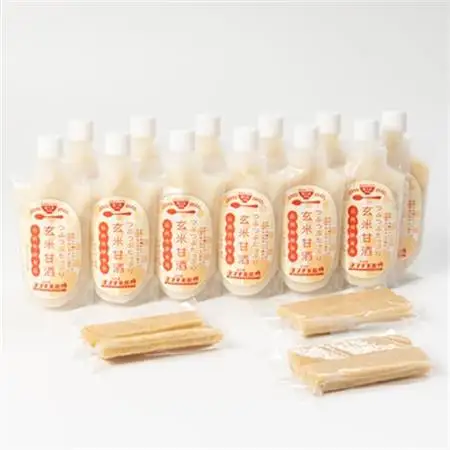 〔アスリートの栄養補給に!〕玄米甘酒12パック＆玄米もち3パック　詰合せ【配送不可地域：離島】【1489097】