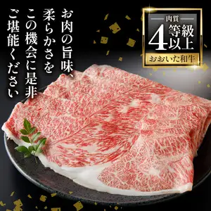 A4等級以上 百年の恵おおいた和牛 すき焼き・しゃぶしゃぶ用ウデ400g おおいた和牛認定取り扱い店 株式会社はしづめ A01136