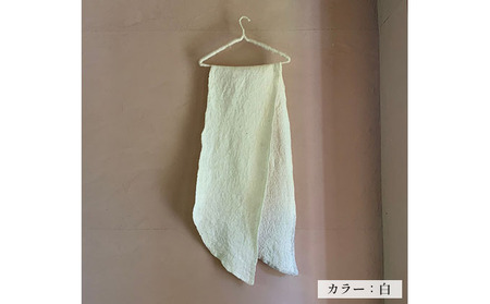 ウールフェルト しっぽショール【北海道美深】 ファッション 小物 首元 アイテム 羊毛 羊の毛 どうぶつの毛 手作り 湿度を保つ 体温調節 軽い 暖かい 冬 寒い時期 コットン  焦げ茶×白