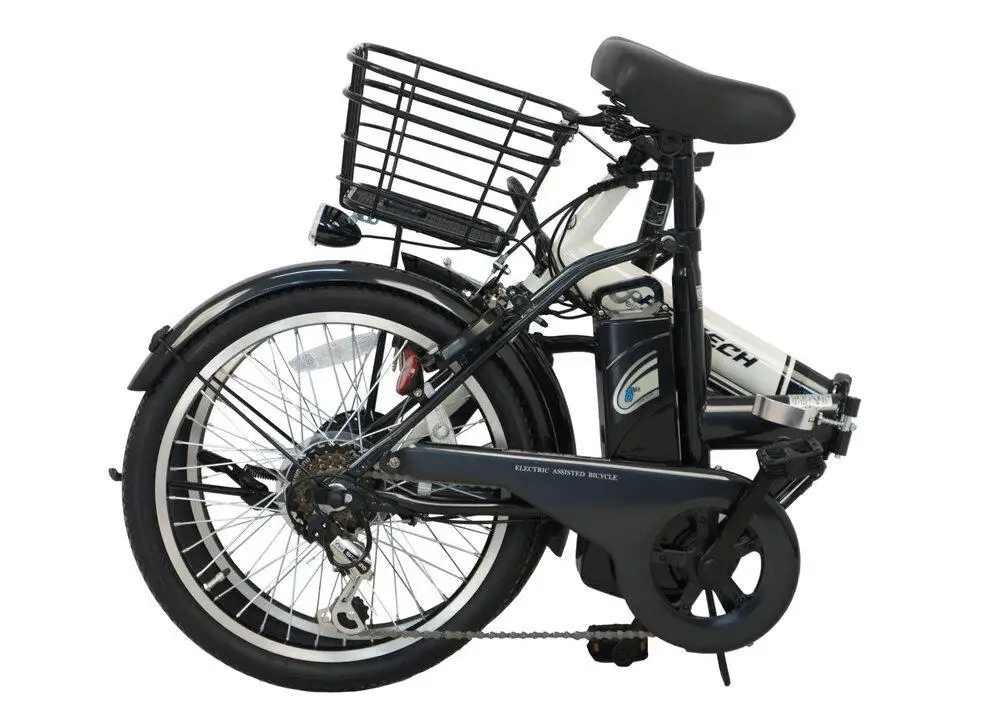 【新品】【南大阪】電動アシスト自転車 ブラック 折り畳み PELTECH ペルテック ノーパンク 折り畳み 電動アシスト自転車 20インチ