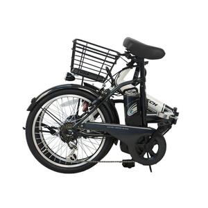 電動自転車 PELTECH（ペルテック）ノーパンク 折り畳み電動アシスト自転車 20インチ 折り畳み外装6段変速（TDN-208LN）【簡易組立必要】【ホワイトブラック】
