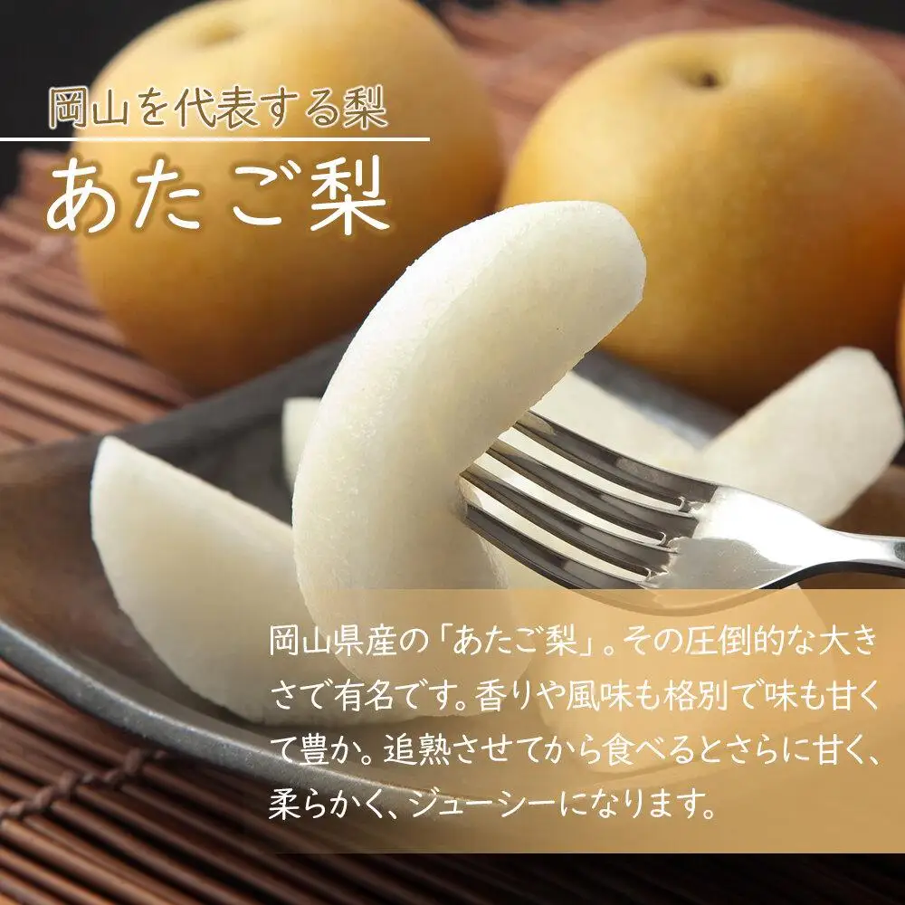 岡山県産 あたご 梨 3～6玉 合計約4kg 梨 なし 果物 フルーツ 2026年