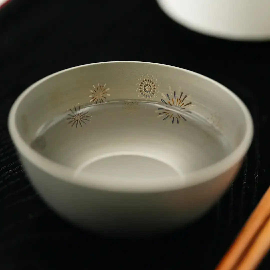 純チタン製お猪口 裕(Yuu)・夏(花火) オシャレ おちょこ ぐいのみ おしゃれ 酒器 日本酒 チタン 燕三条製 プレゼント 退職祝い  【022S068】