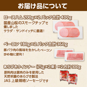 ハム・ベーコン・ウインナー詰合せ ns009s-014