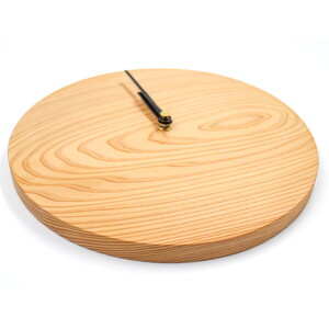 Wooden clock 木の時計（秋田杉） インテリア シンプル 丸型 掛け時計 木のぬくもり ナチュラル リビング 寝室 店舗 お店  ドットタイプ