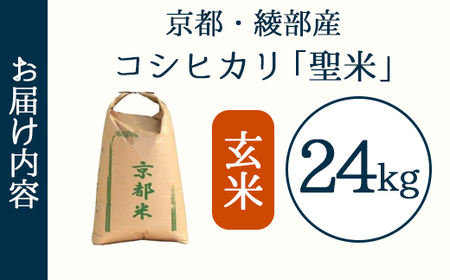 業務用 京都府産コシヒカリ 聖米 玄米24kg | 米 お米 こしひかり 玄米