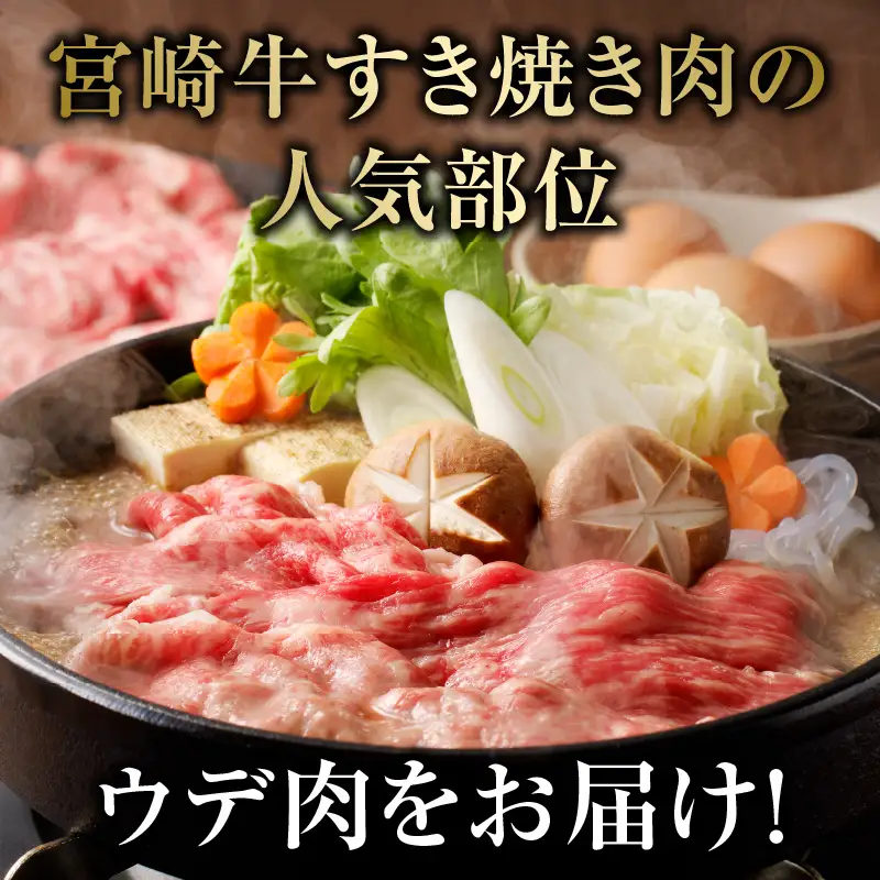 牛肉 すき焼き 牛肉[宮崎牛 ウデ 450g]
