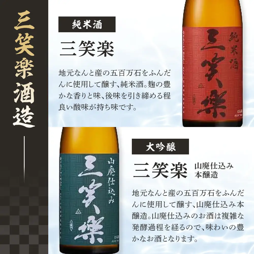 南砺市 地元酒蔵3社の日本酒厳選6本セット
