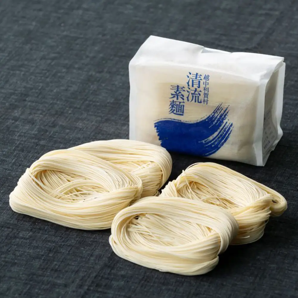 清流素麺（10袋入り）白段ボール《南砺の逸品》