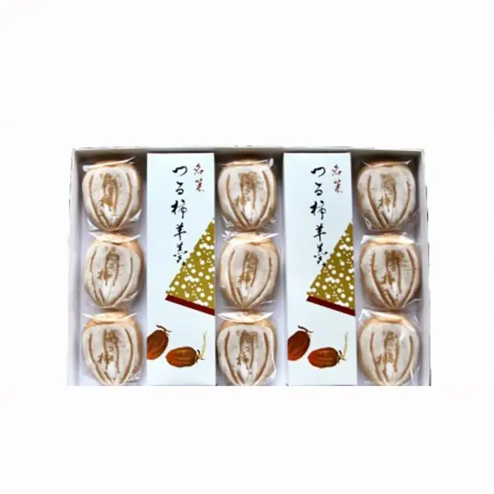 南砺市の干柿を使用したつる柿最中9個＋つる柿羊羹2本《南砺の逸品》